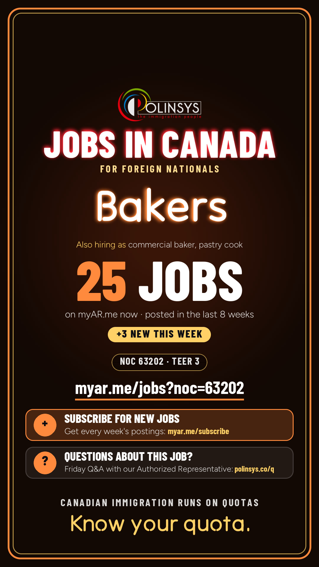 Job card: Bakers (NOC 63202) — 24 jobs on myAR.me